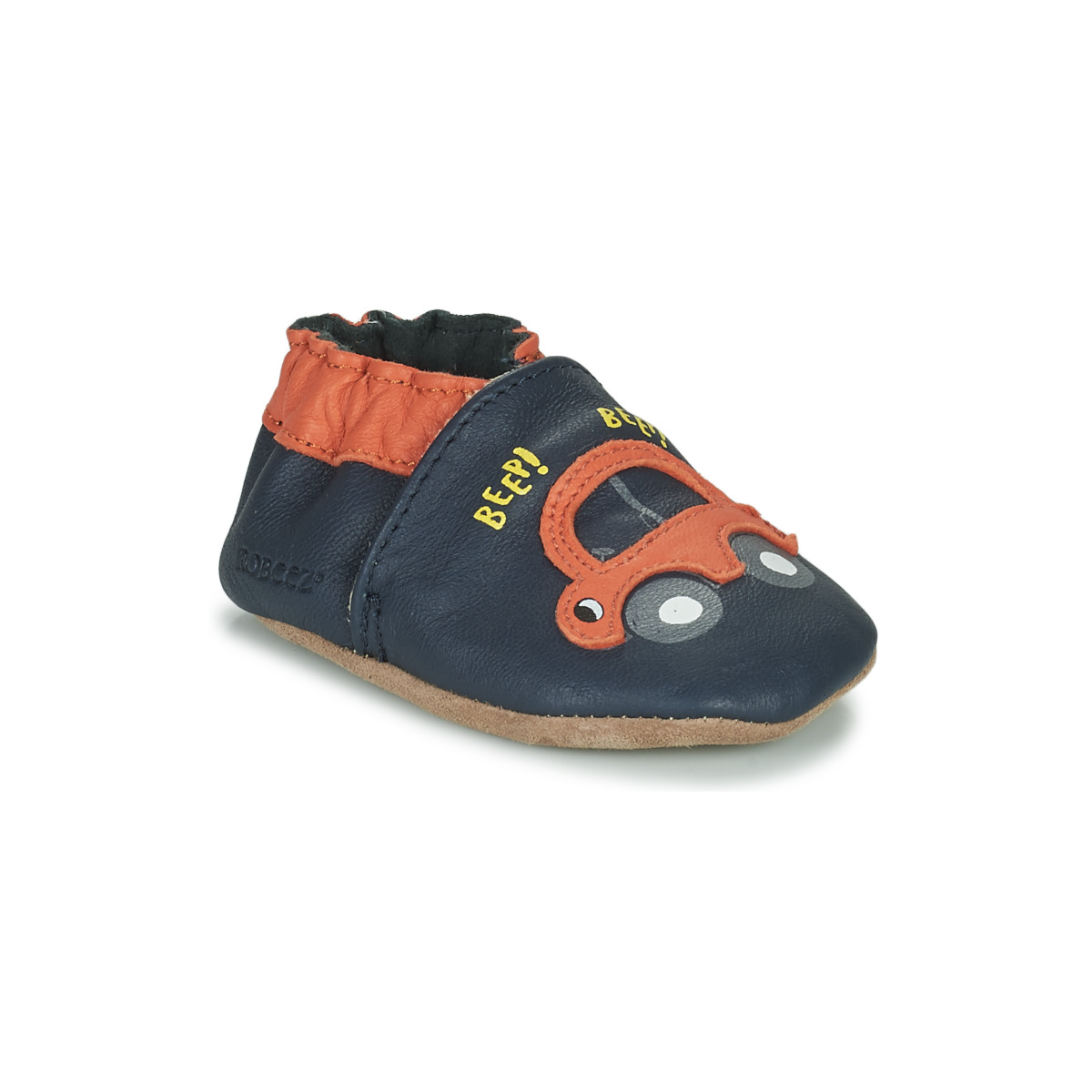 Zapatos Niño Pantuflas para bebé Robeez BEEP BEEP Marino / Naranja