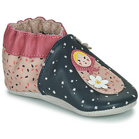 Zapatos Niña Pantuflas para bebé Robeez FLOWERDOLLS Marino / Rosa