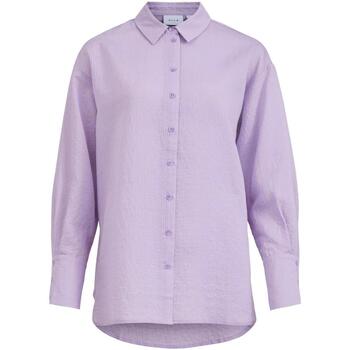 textil Mujer Tops y Camisetas Vila VIVALIA L/S LONG SHIRT Violeta