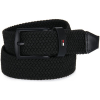 Accesorios textil Hombre Cinturones Tommy Hilfiger BDS DENTON ELASTIC Negro