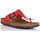 Zapatos Mujer Sandalias Interbios 7110 Rojo