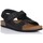 Zapatos Hombre Sandalias Interbios 9567 Negro