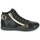 Zapatos Mujer Zapatillas altas Pataugas PALME MIX Negro / Oro
