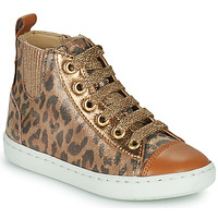 Zapatos Niña Zapatillas altas Shoo Pom PLAY NEW JODLACE Leopardo / Oro