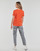 textil Mujer Camisetas manga corta Only ONLKITA S/S LOGO TOP Naranja