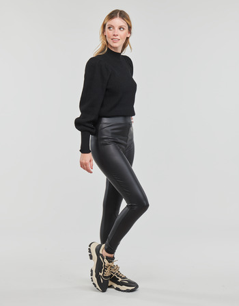 Only ONLCOOL COATED LEGGING NOOS Negro