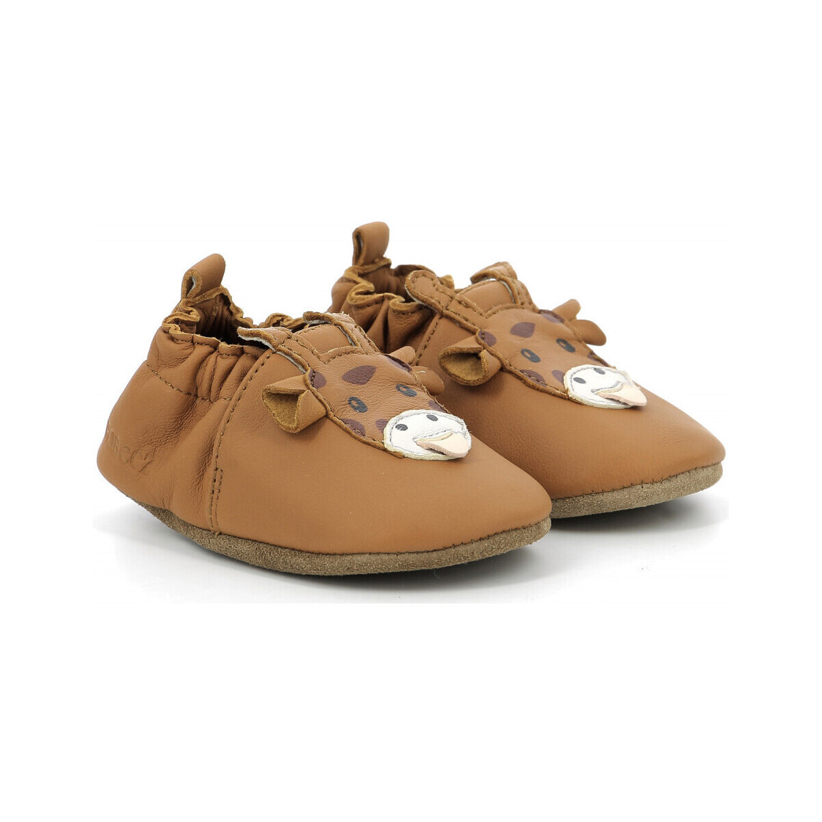 Zapatos Niños Pantuflas para bebé Robeez Cute Girafon Marrón