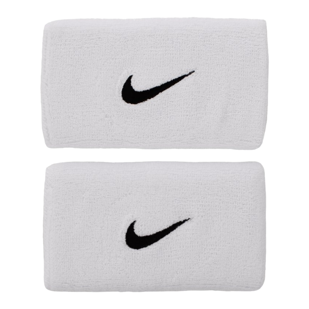 Accesorios Complemento para deporte Nike Swoosh Doublewide Wristbands Blanco