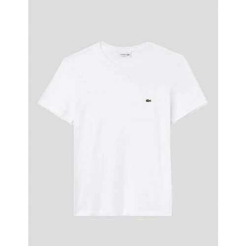 textil Hombre Camisetas manga corta Lacoste CAMISETA  CLASSIC REGULAR FIT   BLANC Blanco