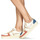 Zapatos Mujer Zapatillas bajas Gola GRANDSLAM QUADRANT Blanco / Oro / Naranja