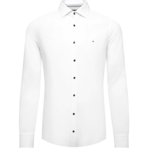 textil Hombre Camisas manga larga Tommy Hilfiger MW0MW23242 Blanco