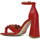Zapatos Mujer Sandalias Café Noir C1NA9180 Rojo