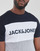 textil Hombre Camisetas manga corta Jack & Jones JJELOGO BLOCKING TEE Marino / Gris / Blanco