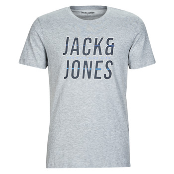 textil Hombre Camisetas manga corta Jack & Jones JJXILO TEE SS CREW NECK Gris