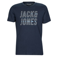 textil Hombre Camisetas manga corta Jack & Jones JJXILO TEE SS CREW NECK Marino