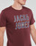 textil Hombre Camisetas manga corta Jack & Jones JJXILO TEE SS CREW NECK Burdeo