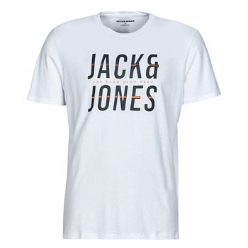 textil Hombre Camisetas manga corta Jack & Jones JJXILO TEE SS CREW NECK Blanco