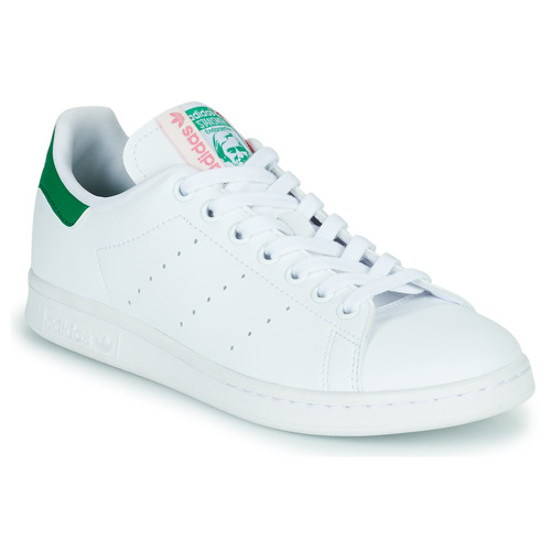 Zapatos Mujer Zapatillas bajas adidas Originals STAN SMITH W Blanco / Verde