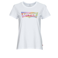 textil Mujer Camisetas manga corta Levi's THE PERFECT TEE Verde / Marmolado / Fill / Bright / Blanco