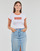 textil Mujer Camisetas manga corta Levi's GRAPHIC RINGER MINI TEE Naranja / Bright / Blanco