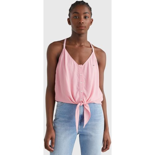 textil Mujer Camisetas sin mangas Tommy Hilfiger TOP ESSENTIALS  MUJER Rosa