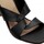 Zapatos Mujer Botas Foos sandalia con tiras cruzadas y tacon efecto madera Negro