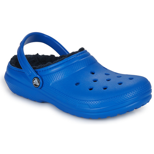 Zapatos Niño Zuecos (Clogs) Crocs Classic Lined Clog K Azul