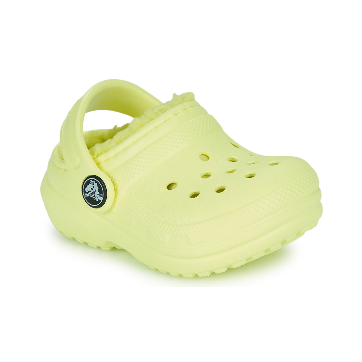 Zapatos Niños Zuecos (Clogs) Crocs Classic Lined Clog T Amarillo