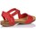 Zapatos Mujer Sandalias Interbios 4483 Rojo