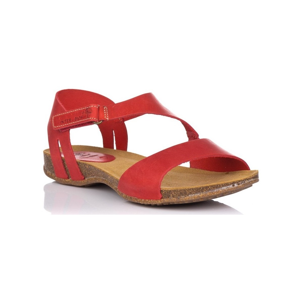 Zapatos Mujer Sandalias Interbios 4483 Rojo