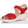 Zapatos Mujer Sandalias Laura Azaña Cuñas Laura Azaña 25405 Mujer Rojo Rojo