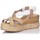 Zapatos Mujer Sandalias Pitillos 1493 Beige