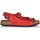 Zapatos Mujer Sandalias Interbios 7112 Rojo