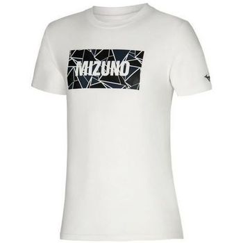 textil Hombre Camisetas manga corta Mizuno Athletic Tee Blanco