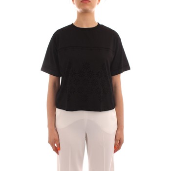 textil Mujer Camisetas manga corta Desigual 22SWTK63 Negro