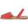 Zapatos Mujer Sandalias Rio Menorca RIA MENORCA ROJO NABUCK Rojo