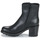 Zapatos Mujer Botines Freelance JUSTY 7 SMALL GERO BUCKLE Negro