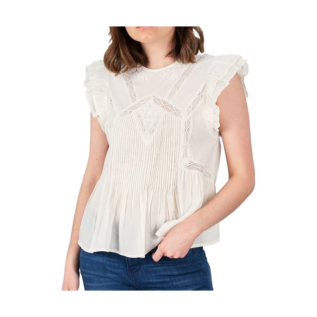 textil Mujer Tops / Blusas Deeluxe  Blanco