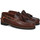 Zapatos Hombre Mocasín L&R Shoes MD218.5 Burdeo