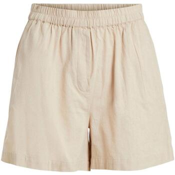 textil Mujer Shorts / Bermudas Vila Short Chellie HW Beige