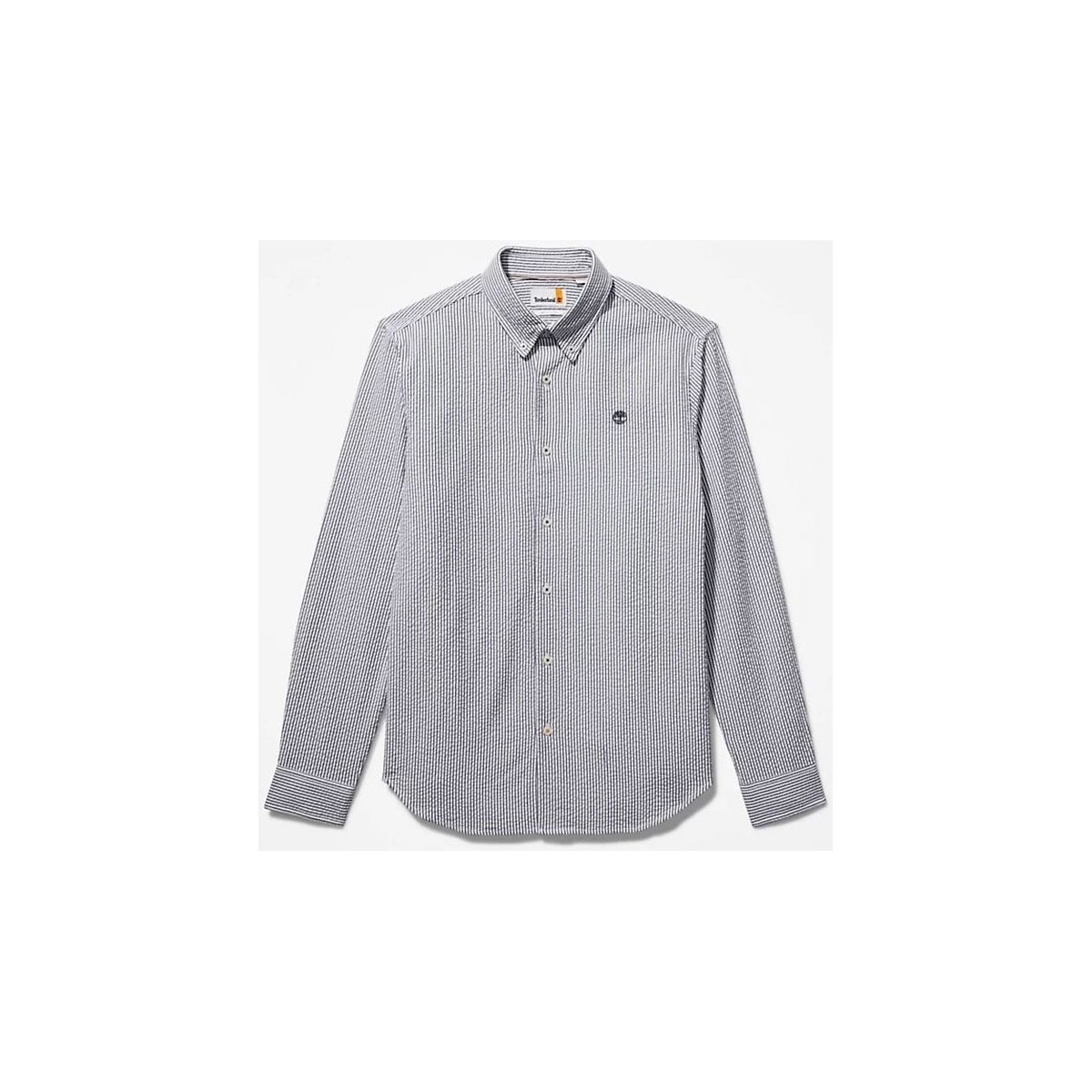 textil Hombre Camisas manga larga Timberland TB0A2DD6G66 - STRIPE SEER-DARK DENIM YD Blanco
