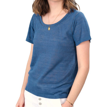 textil Mujer Camisetas manga corta Deeluxe  Azul