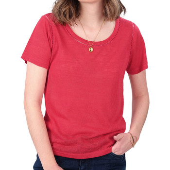 textil Mujer Camisetas manga corta Deeluxe  Rojo