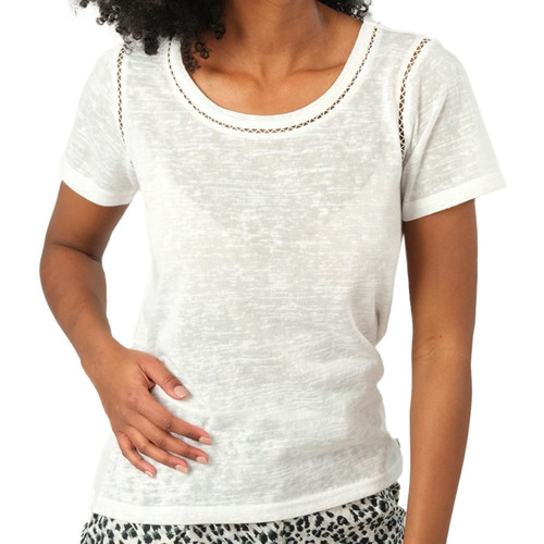 textil Mujer Tops y Camisetas Deeluxe  Blanco