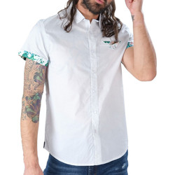 textil Hombre Camisas manga corta Deeluxe  Blanco