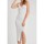 textil Mujer Vestidos Robin-Collection Vestido Mujer Canalé Elástico T Blanco