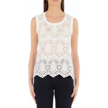 textil Mujer Tops / Blusas Blugirl Camiseta perforada Blanco