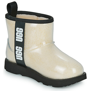 Zapatos Niños Botas de caña baja UGG KIDS' CLASSIC CLEAR MINI II Beige / Negro