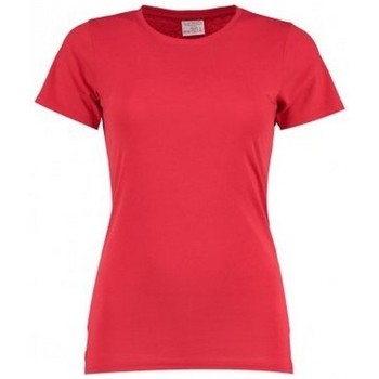 textil Mujer Camisetas manga corta Kustom Kit Superwash Rojo