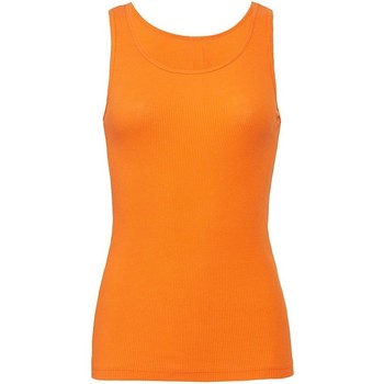 textil Mujer Camisetas sin mangas Bella + Canvas Rib Naranja